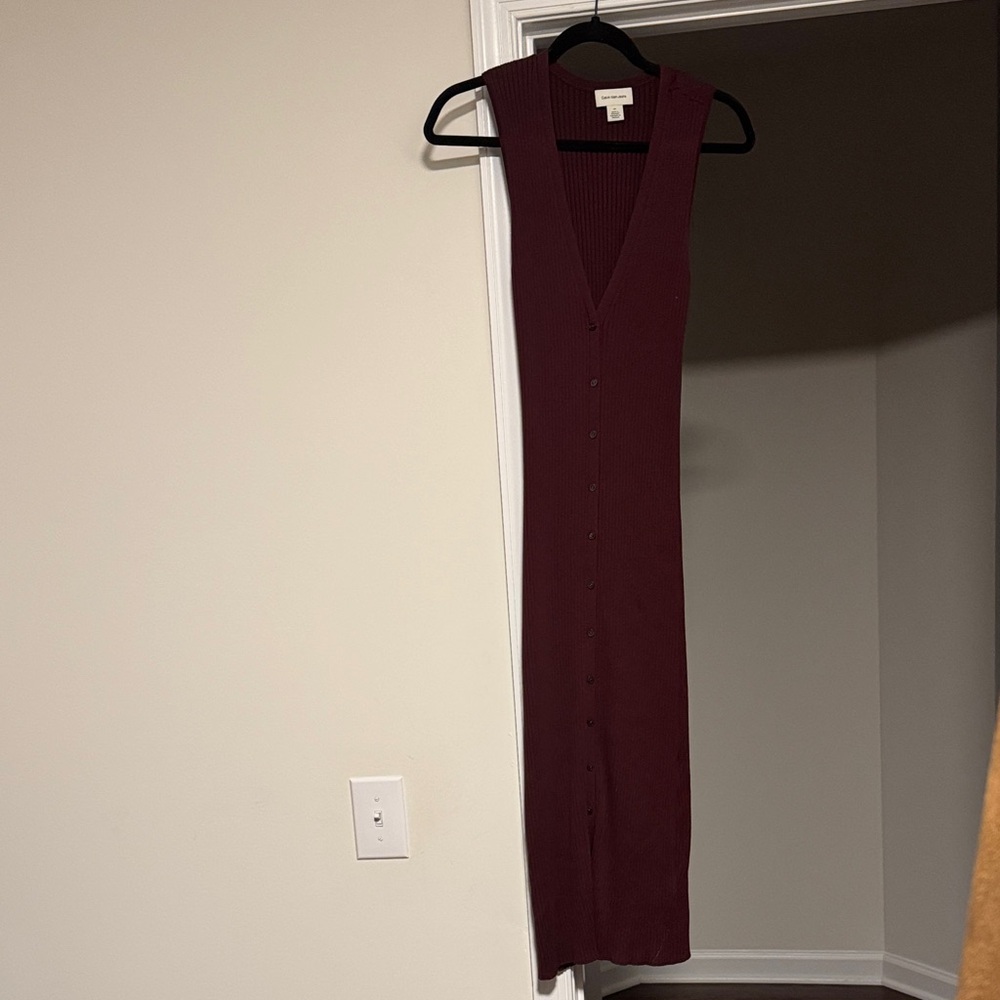 Calvin Klein Jeans Deep Red Midi Dress